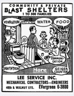 This is a newspaper ad from the early days of the cold war with Russia. Modern Preppers are getting ready again for the worst situation that might happen. As a remedy and to protect their loved ones, an underground bomb shelter where families can stay is once again a popular idea.